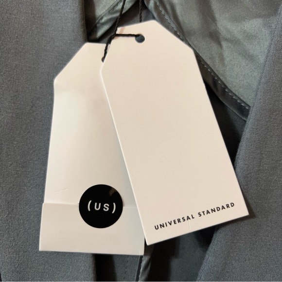 Universal Standard | NWT Smoking Jacket Blazer Stormy Weather Grey Size 3XL - Picture 4 of 16